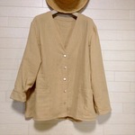 cotton Ｗガーゼ ゆったり 優しいカーディガン