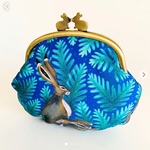 リバティ　がま口ポーチ　キャサリンロウ