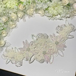 水引ヘッドドレス・白桜