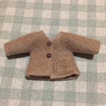 【オビツ11サイズ】ふわふわジャケット（キャメル）