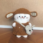 ぬいぐるみ☆トイプードルとくまバッグのセットアップ