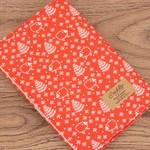 ☆SALE☆文庫本ゴムバンド栞付ブックカバー★北欧★羊ひつじ赤