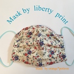 LLサイズ　大人さわやか可愛い💕マスク　布　liberty print