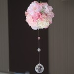 桜のフラワーボールサンキャッチャー