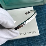 【受注制作】[槌目バングルW５ー艶消し仕上げ]シルバー９５０☆カスタム、アルファベット刻印可☆
