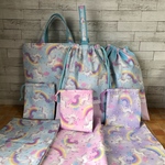 ☆rinrin87love様オーダー品☆入園入学セット（ユニコーン、ゆめかわ）ブルー