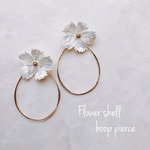 💛14kgf使用♡Flower Shell Hoop pierce