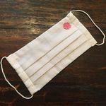 プリーツ立体マスク1 桜(右上）