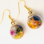 レジン　ガラスドームピアス