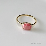 🆕15号一点もの！春色インカローズリング☆*:.｡. 