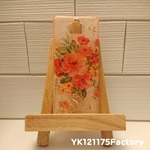 order①【さやか様】ピンクローズのスマホケース(和紙＋α)