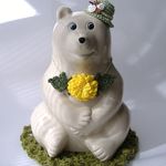 しろくま貯金箱☆タンポポのネックレス❁春　花