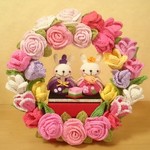 お雛様と春の宴♪ 2wayリース②