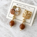 【ピアス】vintage button accessory