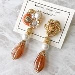 【ピアス】vintage button accessory