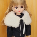 【冬物SALE】1/6ドール用 ボアケープ