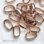 ( 20pcs ) 19×12mm  プラチェーン つなぎパーツ コネクター ゴールド〔MP-014G〕
