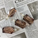 【4個】ブラウンストーン風チャーム　101