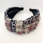 LINTON TWEED♡デニムに合わせたい♡ミックスカラーツィード♡カチューシャ♡幅広