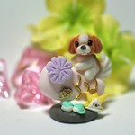 【季節限定５月まで】キャバリア＊樹脂粘土＊わんこ＊犬＊端午の節句