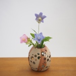 備前　透かし花入（ミニ）