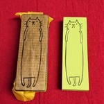 消しゴムはんこ★付箋セット（ニャンコ縦）