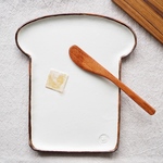 バター付き食パン皿(大) 浅め