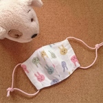 【キャンセル分販売】赤ちゃんサイズ（6カ月〜1歳頃）カラフルうさぎ×ピンクドット