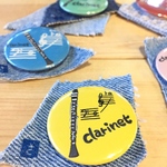 クラリネット缶バッジ