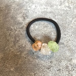 パステルラフロッククリスタルのヘアゴム