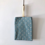 シューズバッグ/星刺繍:light blue