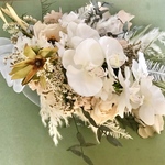胡蝶蘭　bridal bouquet×boutonniere