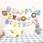 動物さん好きなお子様の為のお誕生日ガーランド✩✩✩