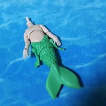 【B品】人魚素体 緑/ホワイティ  オビツ11サイズ 不透明   