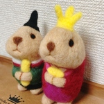 お内裏様とお雛様🎎羊毛リチャードソンジリス🐿🐿