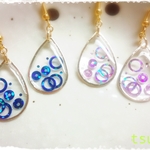 泡しずくピアス