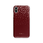 Twinkling Stars★ボルドー　スマホケース 星 iPhoneケース iPhoneXS iPhoneXR iPhone11Pro Xperia Galaxy 他機種対応