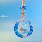 <ネックレス>〜アオウミウシと海のリング〜
