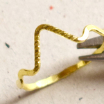やまやまギザギザリング　brass