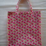 「ｋ様オーダー品」マチ付きバッグ*リバティ*Rose Marie*ピンク*33×30×5