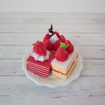 イチゴのケーキ3種SET☆フェルトケーキ