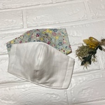 立体マスク　大人用　花柄　白無地