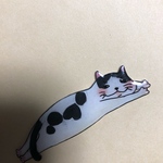 ごろりねこ ウシ君 マグネット　プラバン