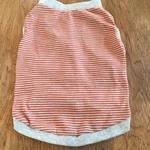 普段着のパグ服 薄手のボーダー