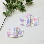 花柄立体ガーゼマスク💐　親子セット