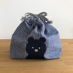 再販 くまさんのお弁当袋（大）