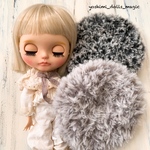 再販 ブライスアウトフィット ふわふわベレー帽【ブラックミックス】