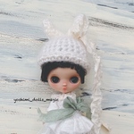 プチブライス くしゅくしゅリボンのうさ耳帽子