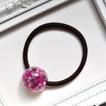 かすみ草ヘアゴム《pink×purple》