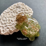 【n様ご予約品 】海がめのオルゴナイト （ペリドット）